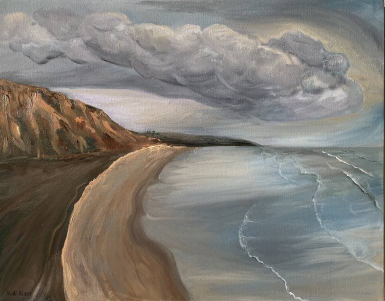 TORREY PINES BEACH Painting by Heidi Heiser | Saatchi Art