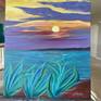 AGAVES BY THE BEACH on my easel