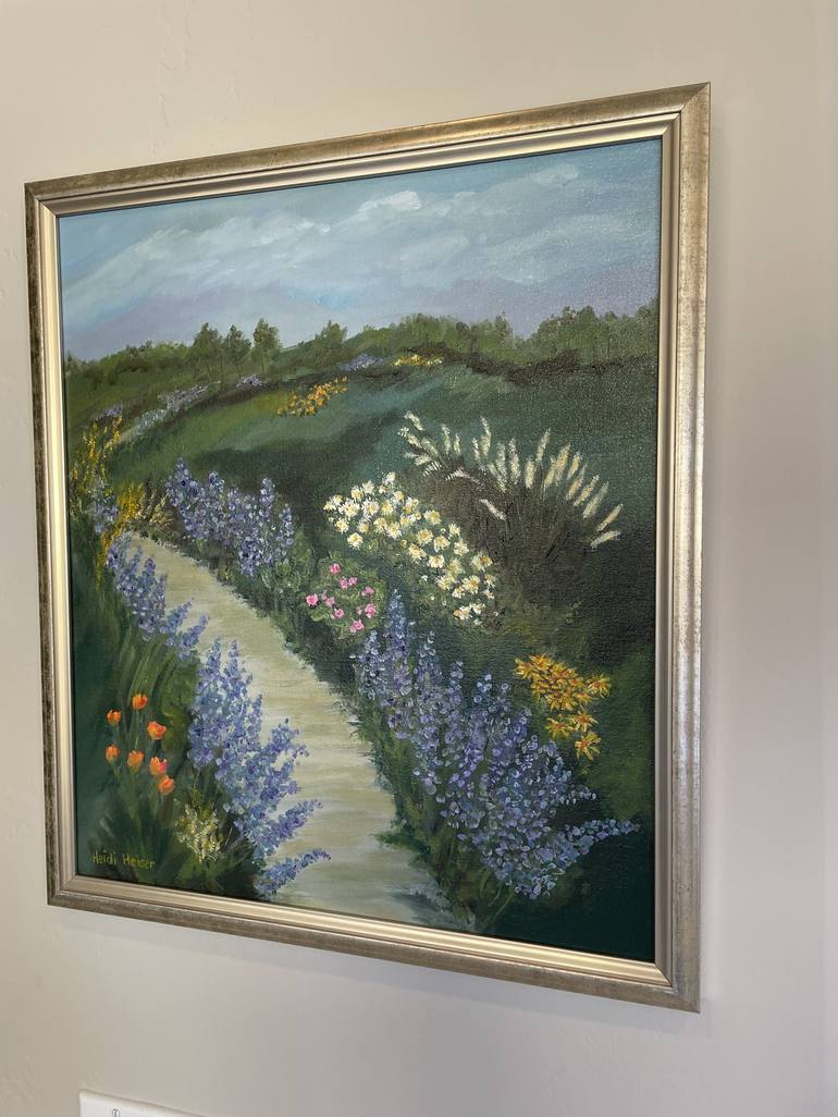 Original Fine Art Garden Painting by Heidi Heiser