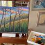 BARE TREES on my easel