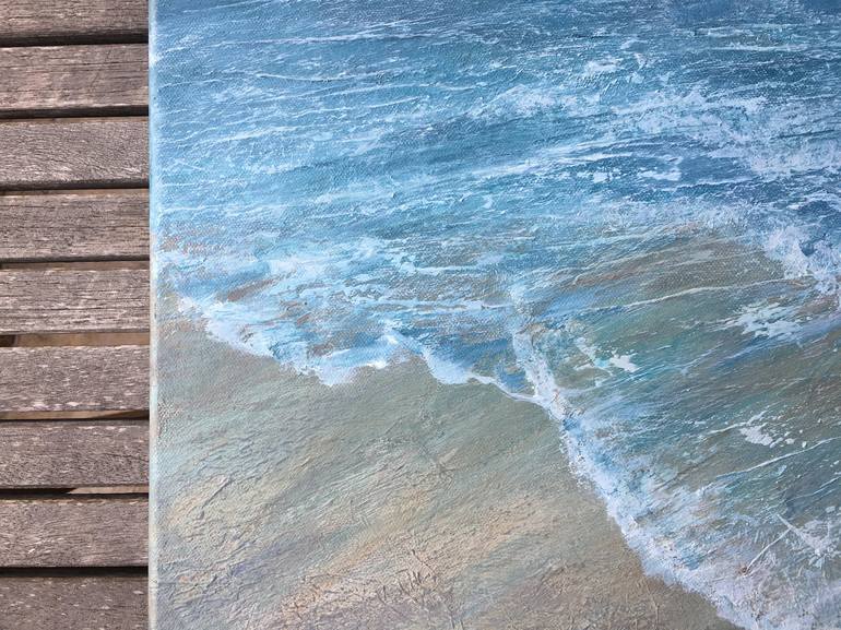 Original Abstract Beach Painting by Heidi Heiser