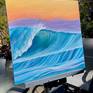 SURF'S UP on my easel outside