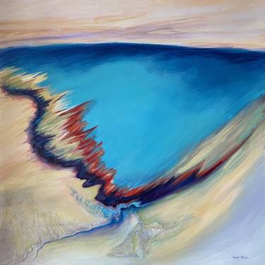Original Abstract Expressionism Beach Paintings by Heidi Heiser
