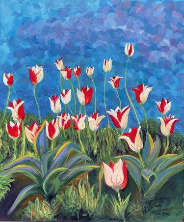 Original Abstract Expressionism Botanic Paintings by Heidi Heiser