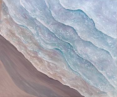 Original Abstract Expressionism Beach Paintings by Heidi Heiser