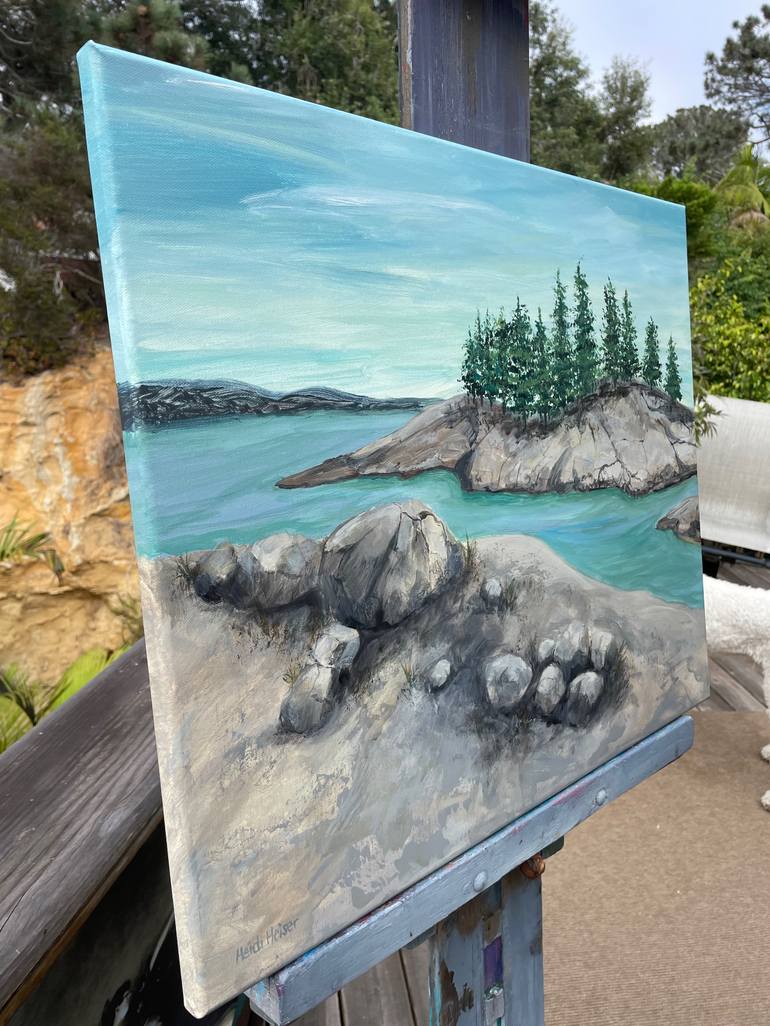 Original Conceptual Landscape Painting by Heidi Heiser