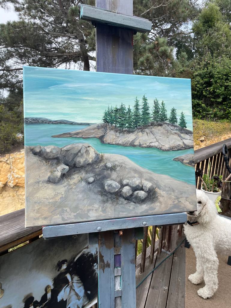 Original Conceptual Landscape Painting by Heidi Heiser