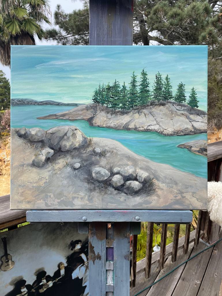 Original Conceptual Landscape Painting by Heidi Heiser