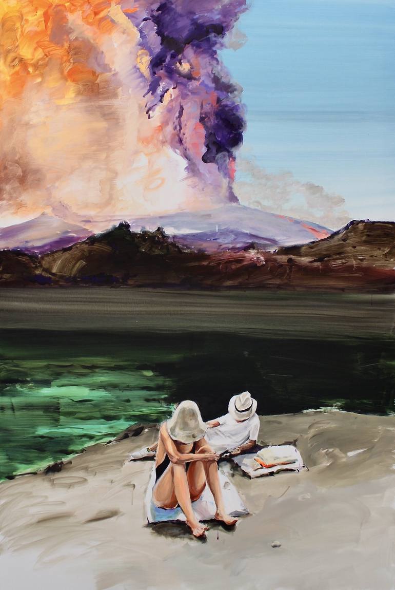 Print of Contemporary Beach Paintings by Sanja Milenkovic