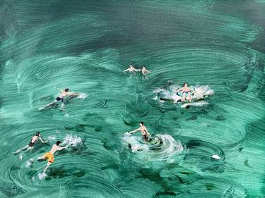 Original Expressionism Beach Paintings by Sanja Milenkovic