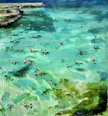 Print of Seascape Paintings by Sanja Milenkovic