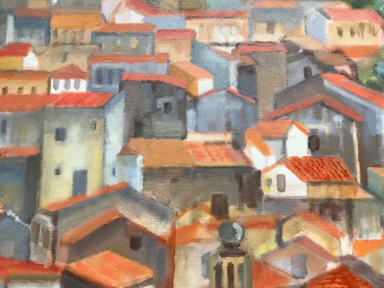 Original Romanticism Architecture Painting by Maria Agnieszka Nizegorodcew