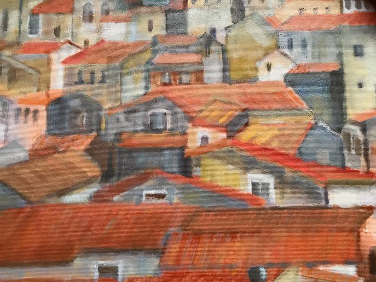 Original Romanticism Architecture Painting by Maria Agnieszka Nizegorodcew