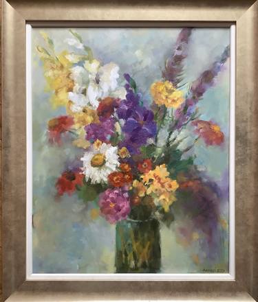 Original Fine Art Floral Paintings by Maria Agnieszka Nizegorodcew