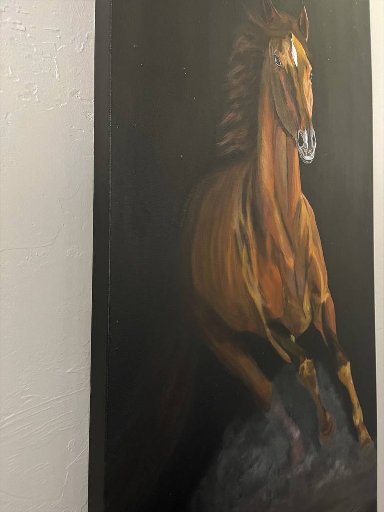 Original Realism Horse Painting by Wilhelmina Stocker