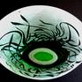 Sculpture,free hand blown,green colour overlay,sandblasted,inspired by nature and emotions