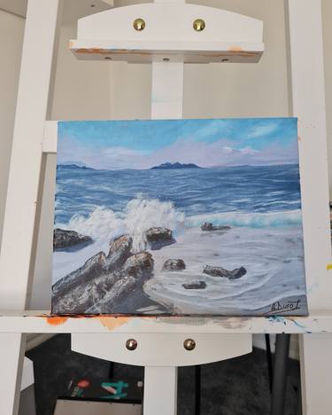 Original Impressionism Seascape Paintings by Alba Duro