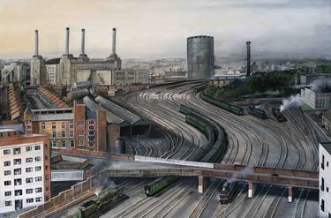 Original Train Paintings by Wrenford Thatcher