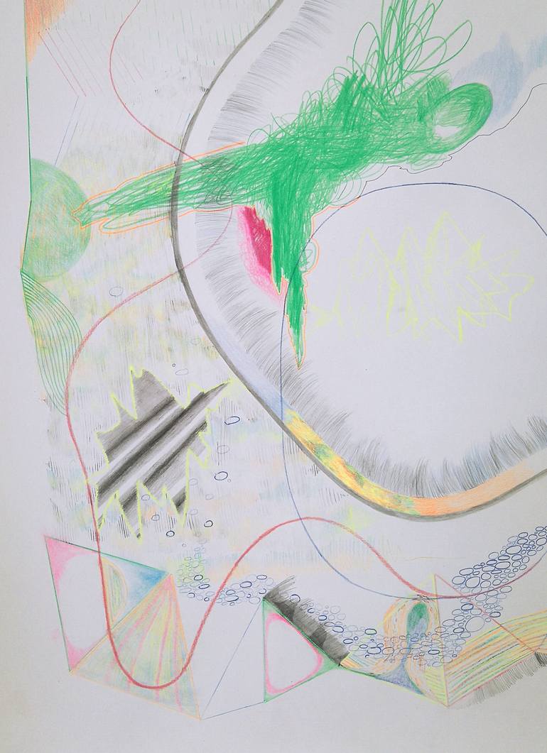 Original Abstract Drawing by Anabel Leiner