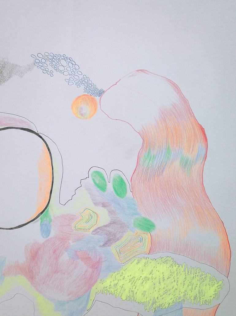 Original Abstract Drawing by Anabel Leiner