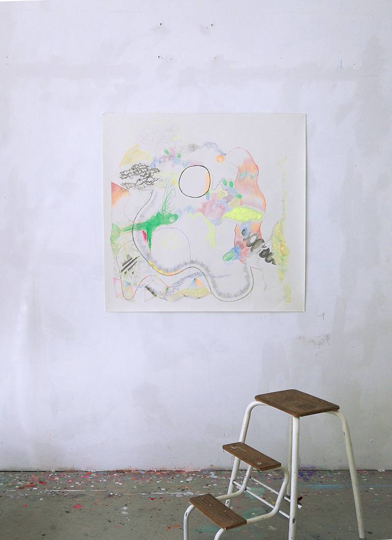 Original Abstract Drawing by Anabel Leiner