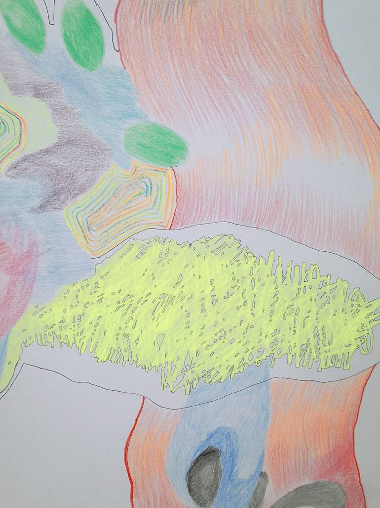 Original Abstract Drawing by Anabel Leiner