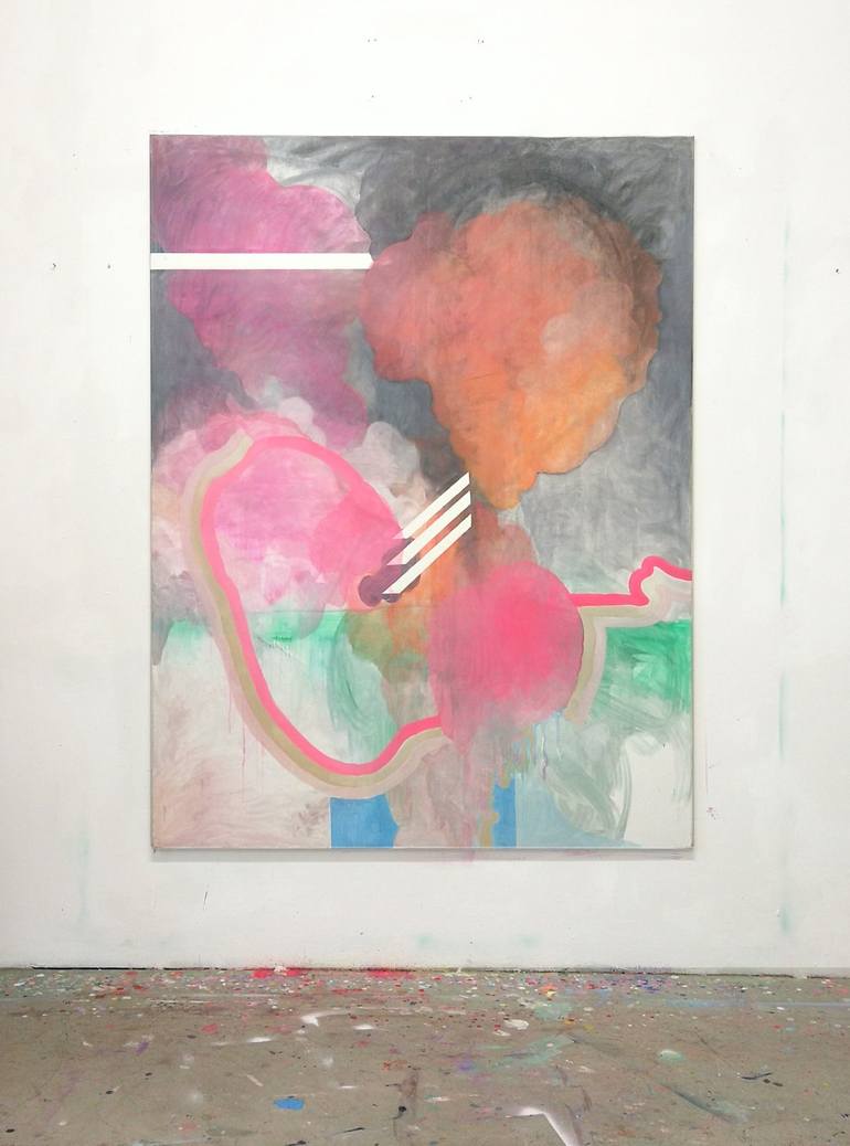 Original Modernism Abstract Painting by Anabel Leiner