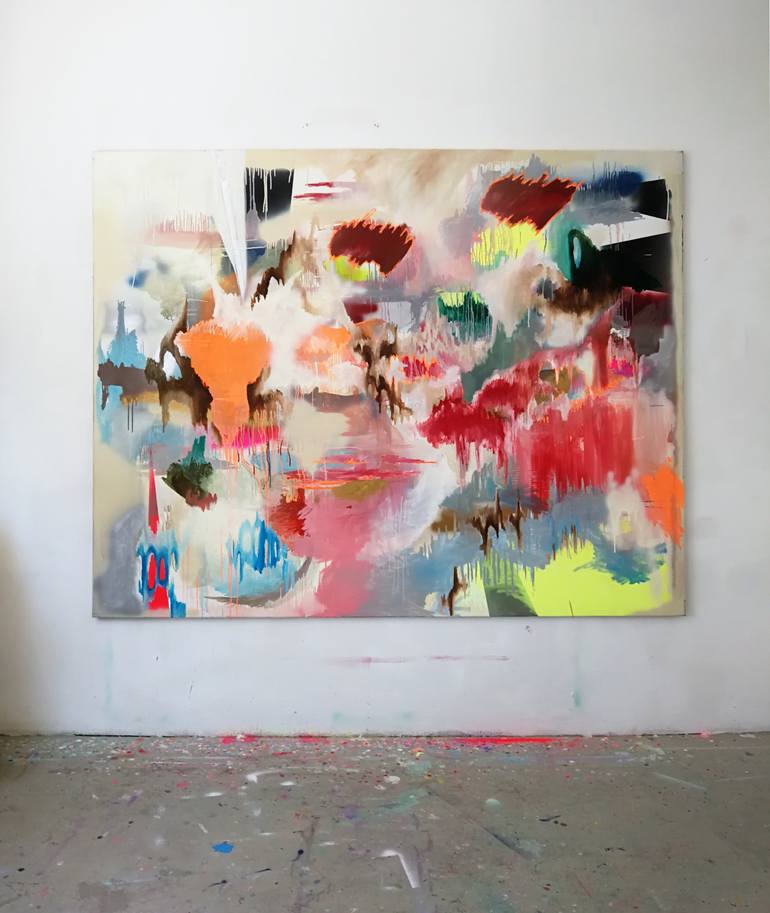 Original Modernism Abstract Painting by Anabel Leiner