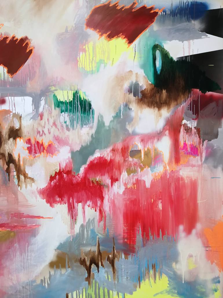 Original Modernism Abstract Painting by Anabel Leiner