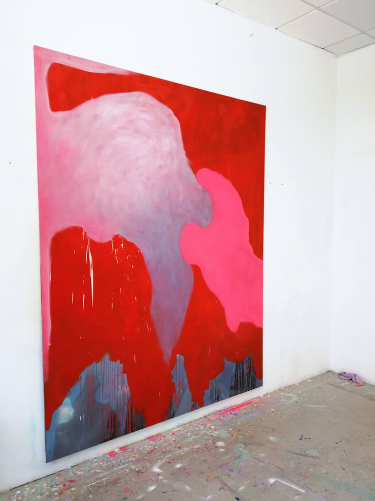 Original Modernism Abstract Painting by Anabel Leiner