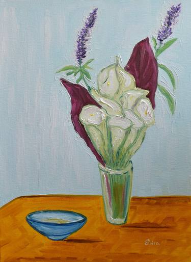 Print of Fine Art Floral Paintings by Elvira Byrnes