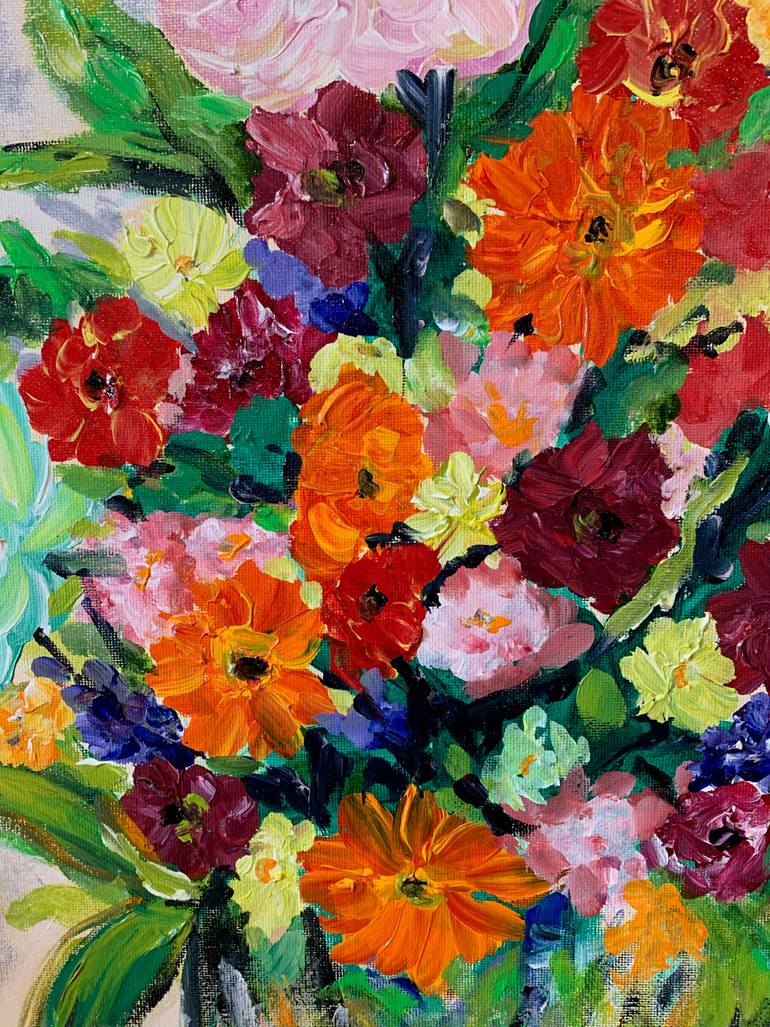 Original Abstract Still Life Painting by Elvira Byrnes