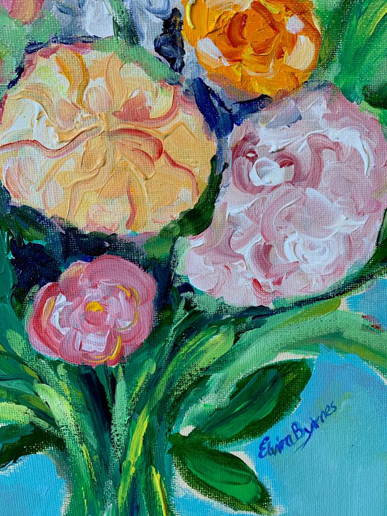 Original Abstract Still Life Painting by Elvira Byrnes