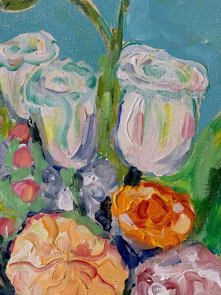 Original Abstract Still Life Painting by Elvira Byrnes
