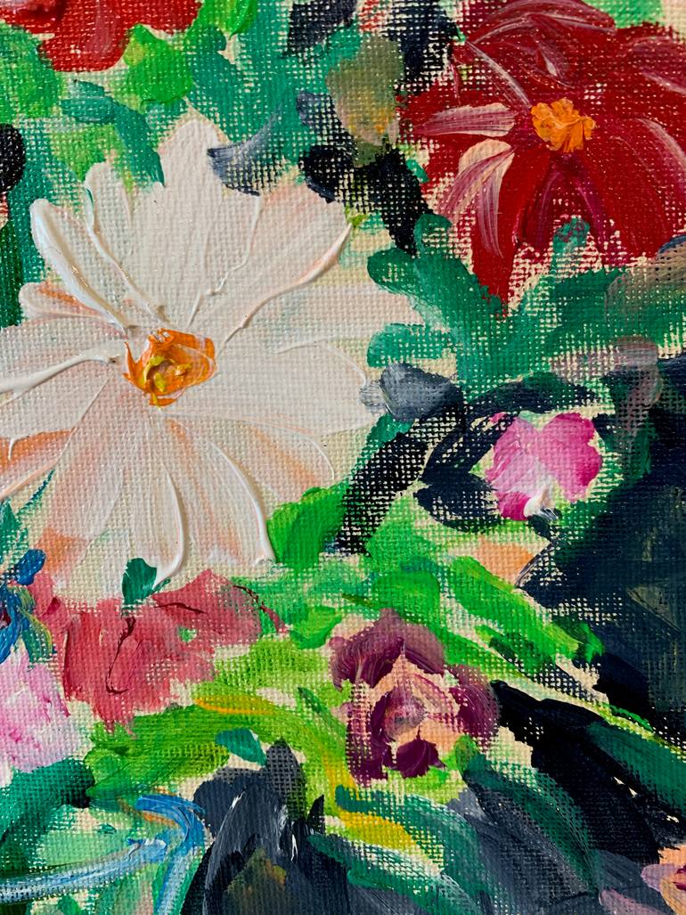 Original Abstract Still Life Painting by Elvira Byrnes