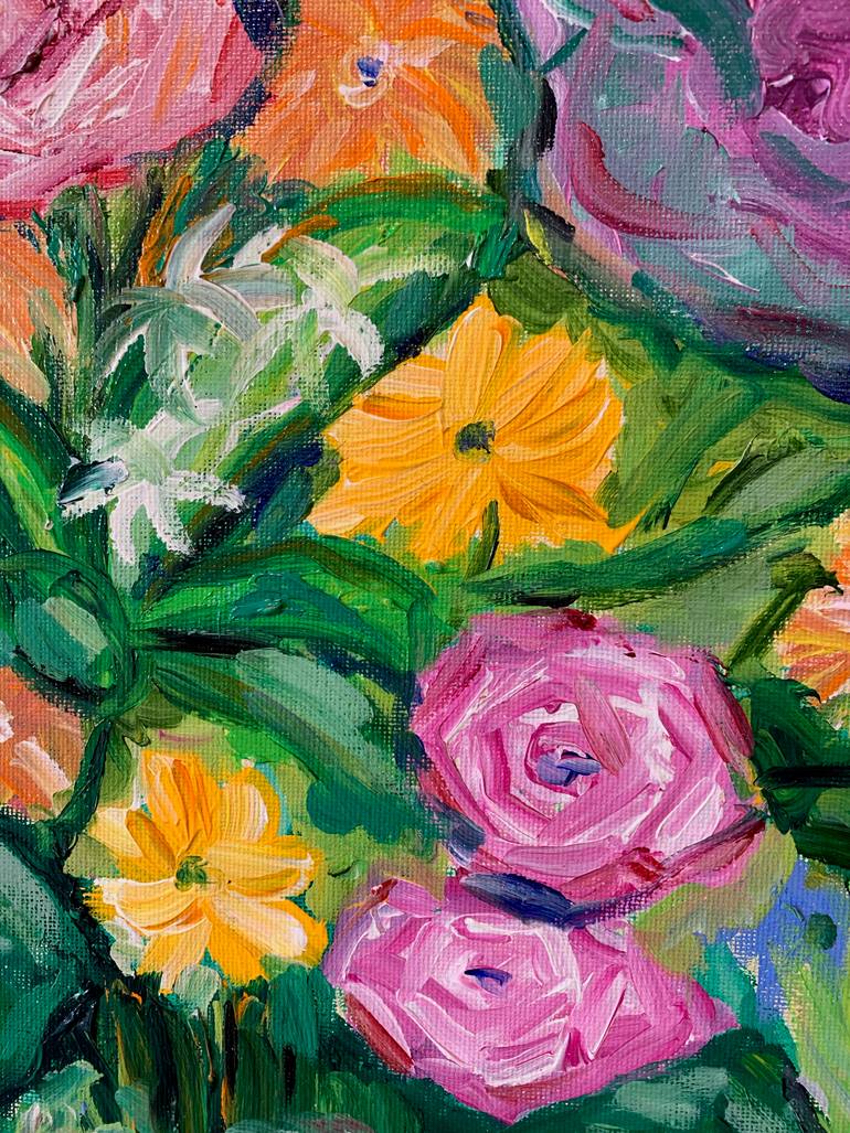Original Abstract Still Life Painting by Elvira Byrnes
