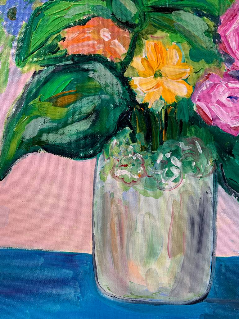 Original Abstract Still Life Painting by Elvira Byrnes