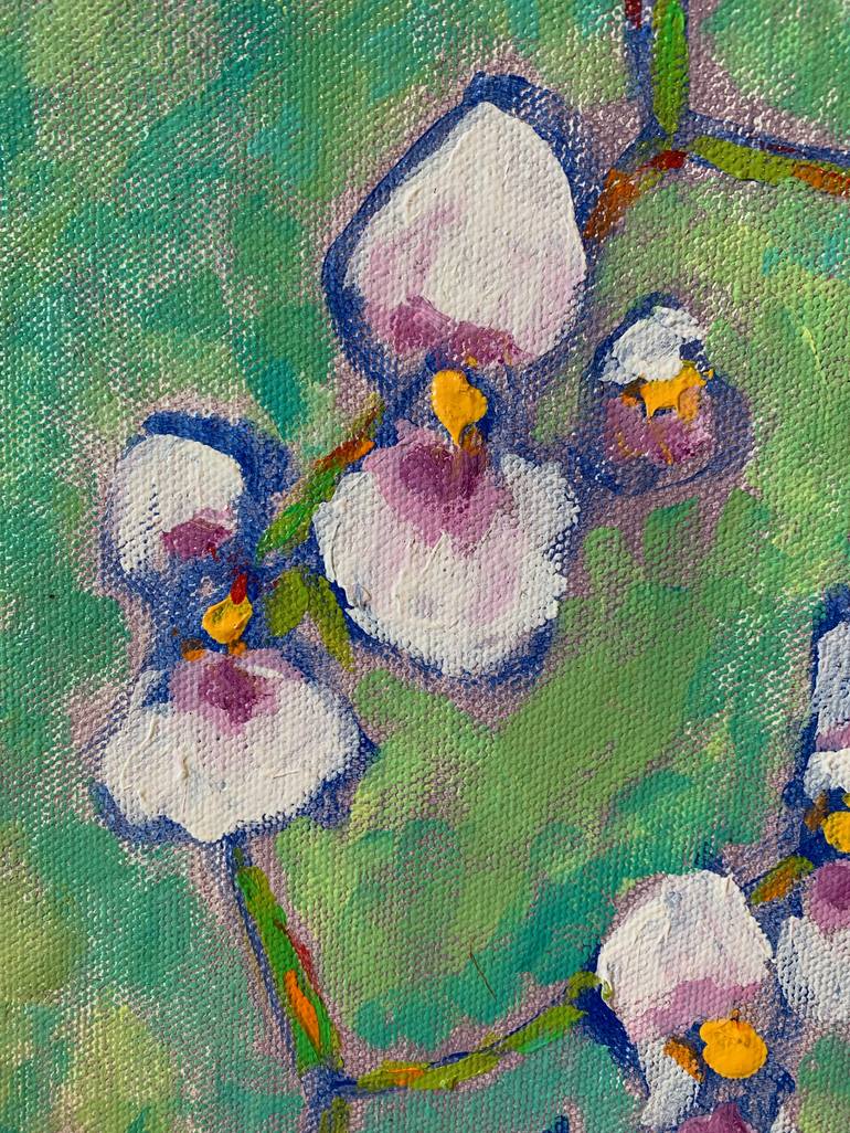 Original Floral Painting by Elvira Byrnes