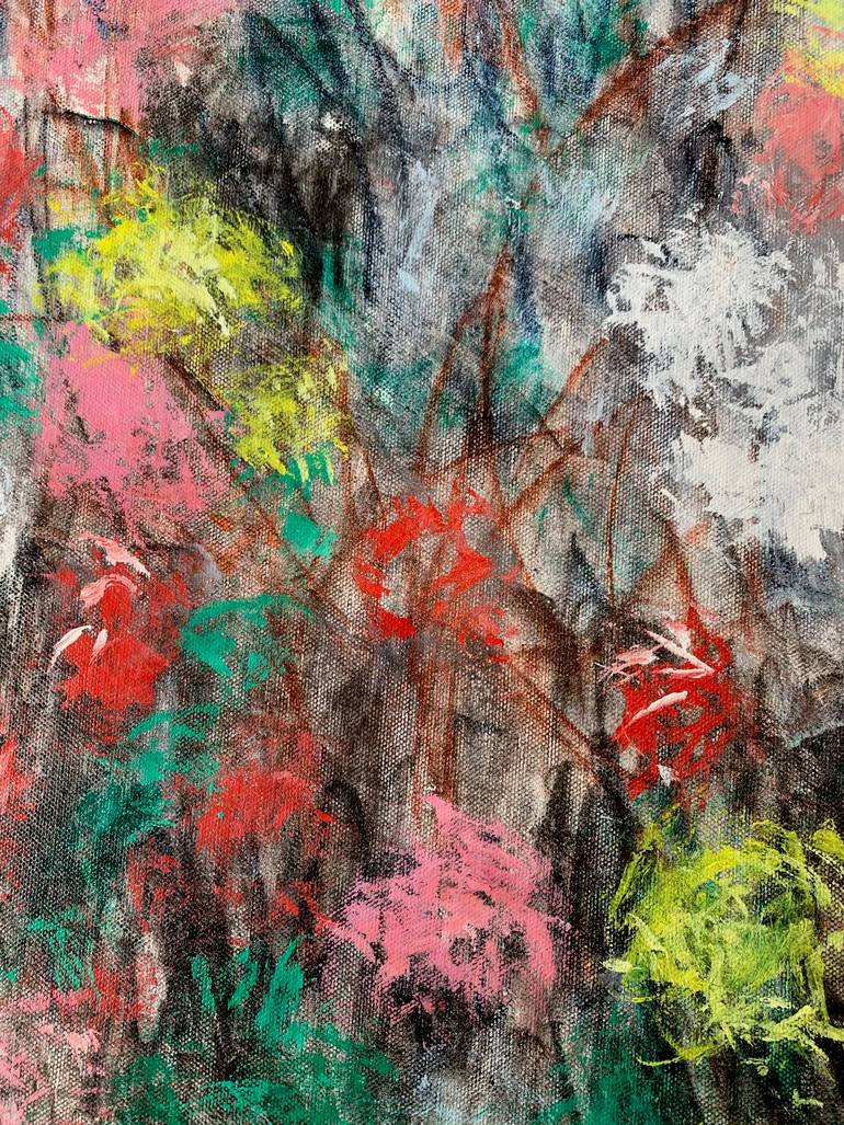 Original Illustration Floral Painting by Elvira Byrnes