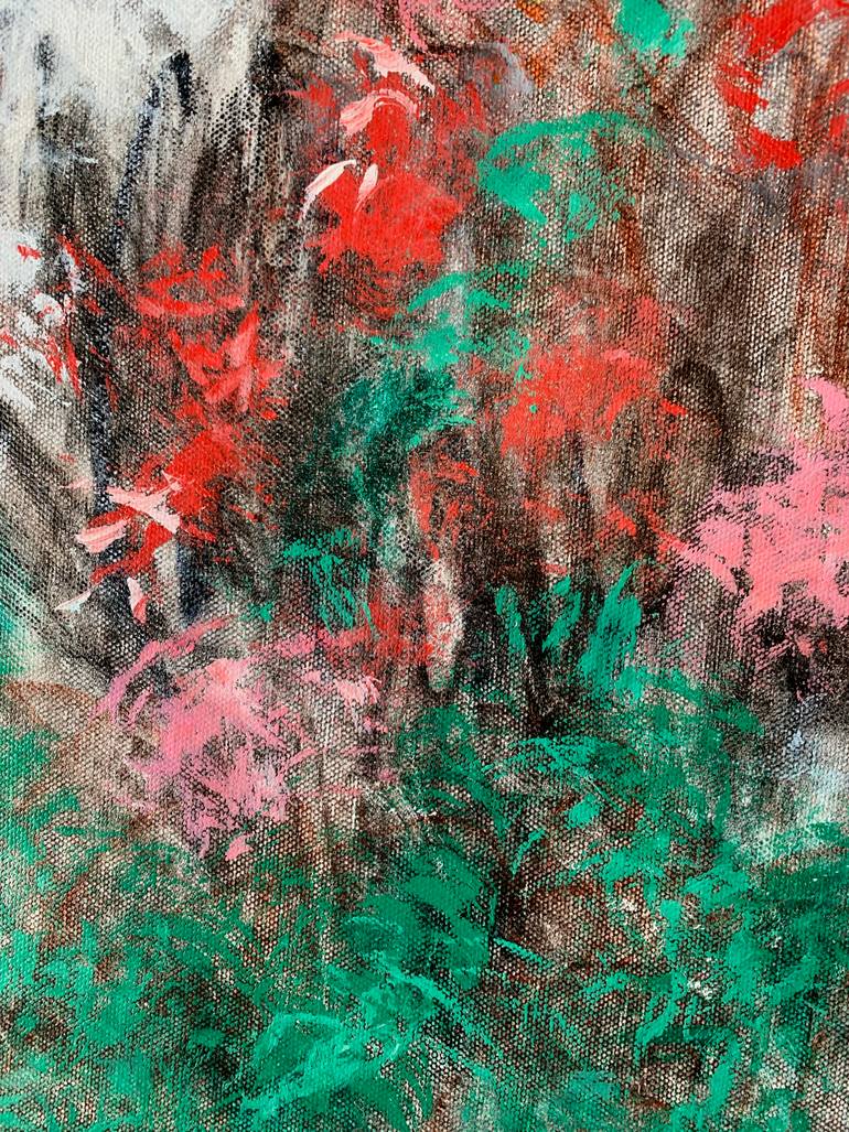 Original Illustration Floral Painting by Elvira Byrnes