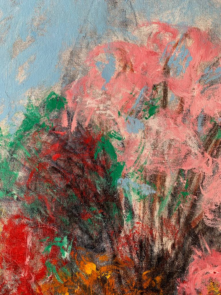 Original Illustration Floral Painting by Elvira Byrnes