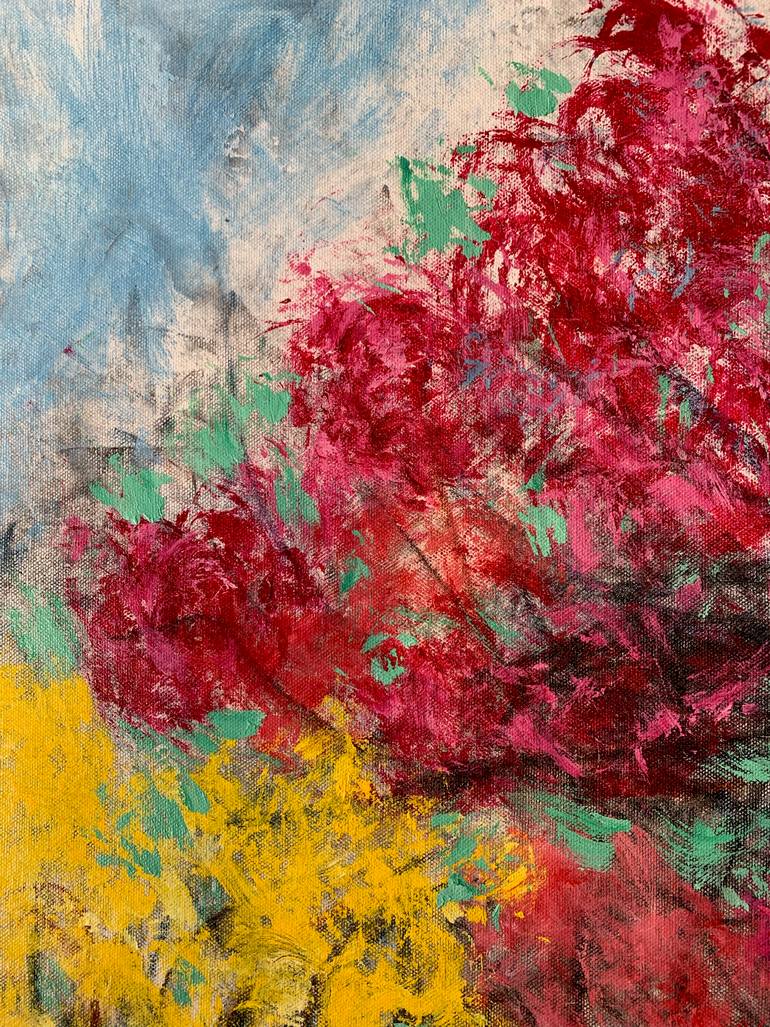 Original Illustration Floral Painting by Elvira Byrnes