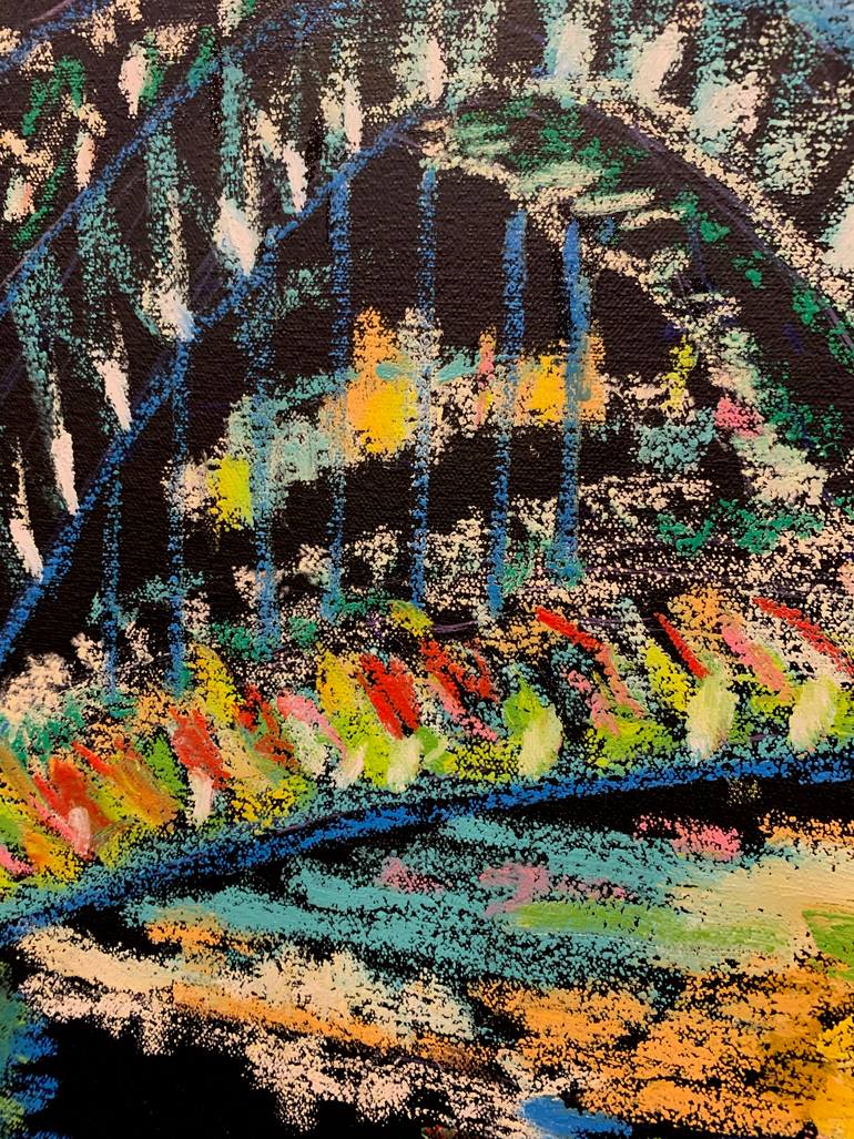 Original Expressionism Cities Painting by Elvira Byrnes