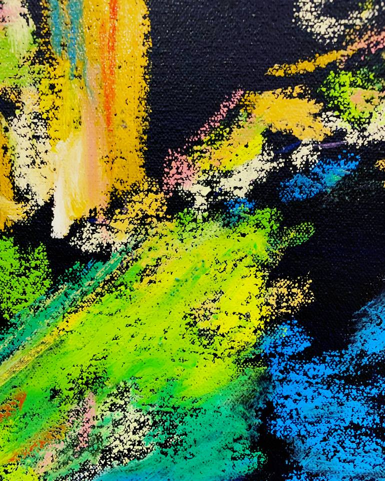Original Expressionism Cities Painting by Elvira Byrnes