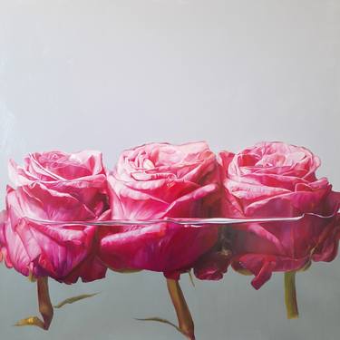 Original Fine Art Floral Painting by Prunkblume By Kata Mai