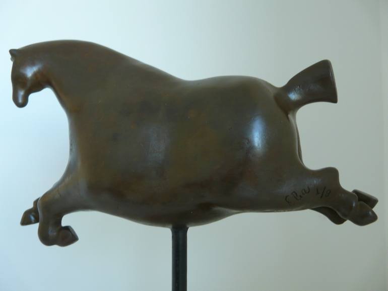 Original Modernism Horse Sculpture by Elia Debosschere