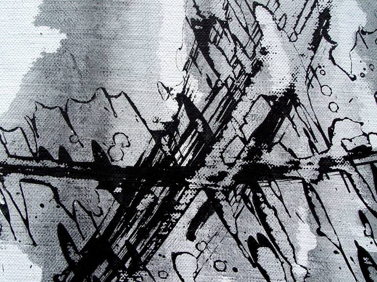 Original Conceptual Abstract Painting by Konstantinas Žardalevičius