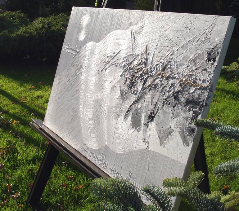 Original Conceptual Abstract Painting by Konstantinas Žardalevičius