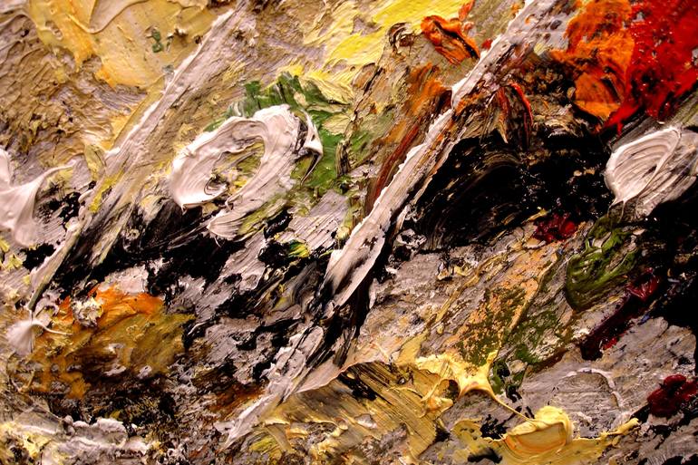 Original Fine Art Abstract Painting by Konstantinas Žardalevičius