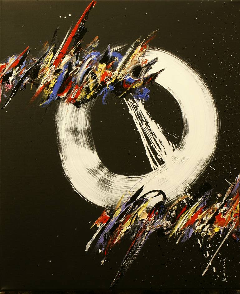 Original Fine Art Abstract Painting by Konstantinas Žardalevičius